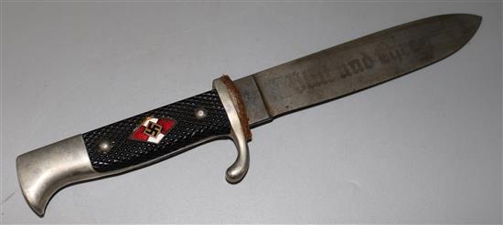 A Nazi Hitler Youth dagger, c 1937